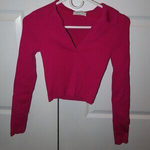 Aritzia Babaton Knit Long Sleeve Polo